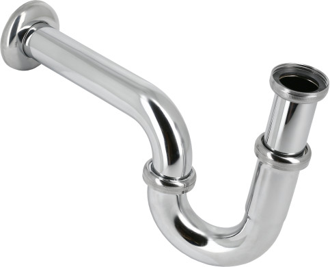 Siphon de lavabo avec bouchon - Chromé - 32 mm (1-1/4 po x 32 mm)