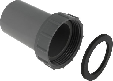 Pièce de raccordement 2 pièces - ABS PVC verlijmbaar - Plastique - 1-1/2” x 40mm