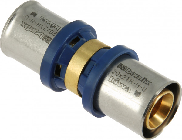 Bonfix Perskoppeling - 2x Alu-pers - Droit raccord - 20 x 20mm