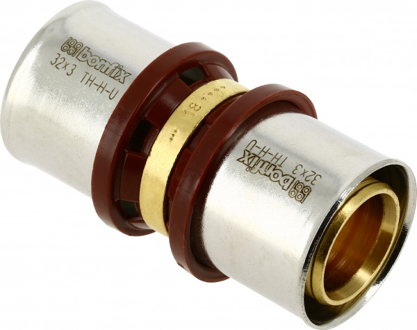 Bonfix Perskoppeling - 2x Alu-pers - Droit raccord - 32 x 32mm