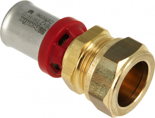 Bonfix Perskoppeling - 1x Alu-pers 1x Knel - Droit raccord - 16 x 15mm