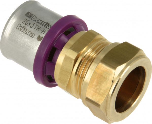 Bonfix Perskoppeling - 1x Alu-pers 1x Knel - Droit raccord - 26 x 22mm