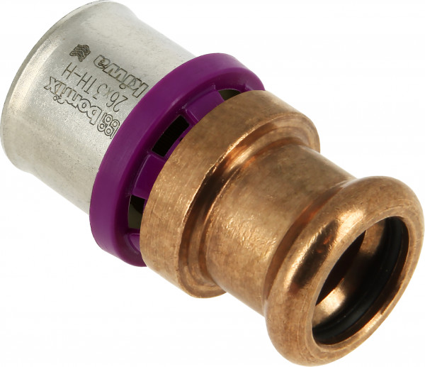 Bonfix Perskoppeling - 1x Alu-pers 1x M-press - Droit raccord - 26 x 22mm