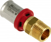 Uponor S-Press Plus schroef coude 90° - Geberit - filetage femelle x pers - 1/2" x 16mm - Smart Aqua - laiton - Kiwa