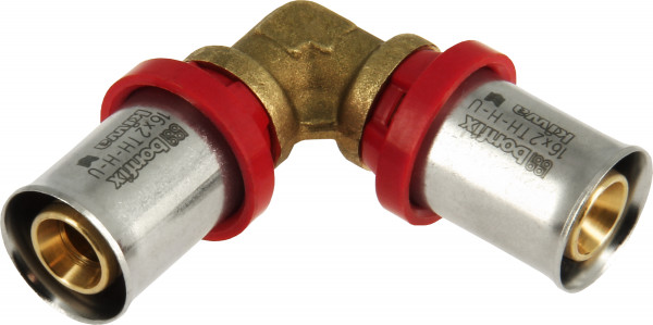 Bonfix Perskoppeling - 2x Alu-pers - Raccord coudé - 16 x 16mm