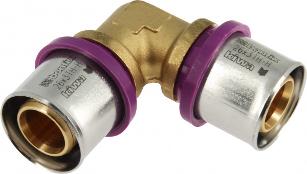 Bonfix Perskoppeling - 2x Alu-pers - Raccord coudé - 26 x 26mm