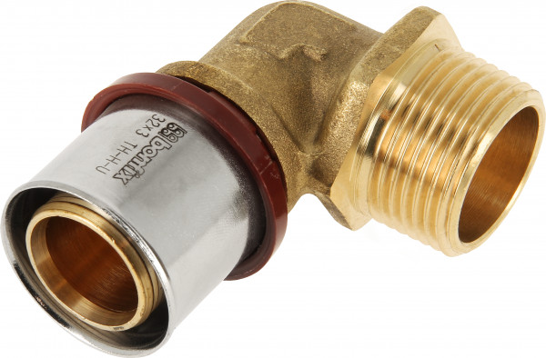 Bonfix Perskoppeling - 1x Alu-pers 1x Filetage mâle - Raccord coudé - 1” x 32mm
