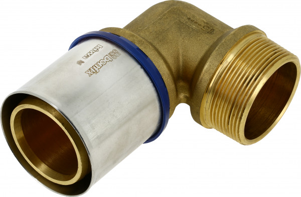 Bonfix Perskoppeling - 1x Alu-pers 1x Filetage mâle - Raccord coudé - 1-1/4” x 40mm