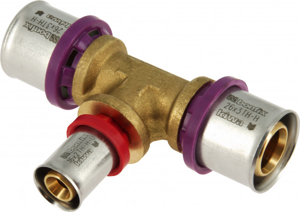 Bonfix Perskoppeling - 3x Alu-pers - T-raccord - réducteur - 26 x 16 x 26mm