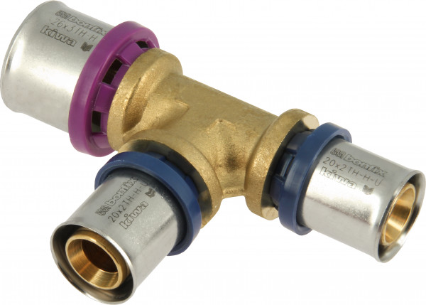 Bonfix Perskoppeling - 3x Alu-pers - T-raccord - réducteur - 26 x 20 x 20mm
