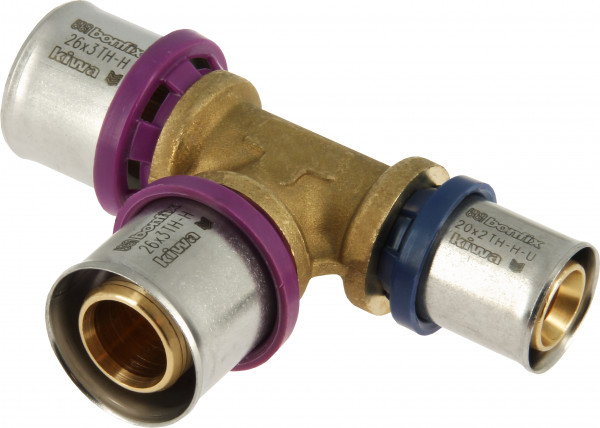 Bonfix Perskoppeling - 3x Alu-pers - T-raccord - réducteur - 26 x 26 x 20mm