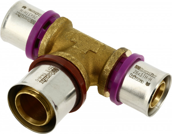 Bonfix Perskoppeling - 3x Alu-pers - T-raccord - réducteur - 26 x 32 x 26mm
