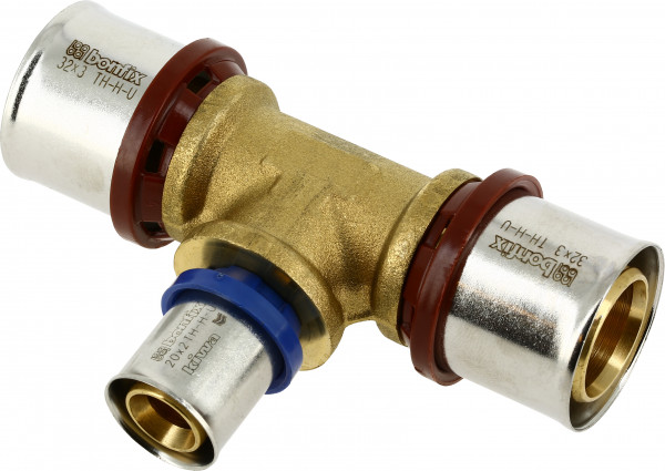 Bonfix Perskoppeling - 3x Alu-pers - T-raccord - réducteur - 32 x 20 x 32mm