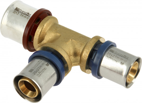 Bonfix Perskoppeling - 3x Alu-pers - T-raccord - réducteur - 32 x 20 x 20mm
