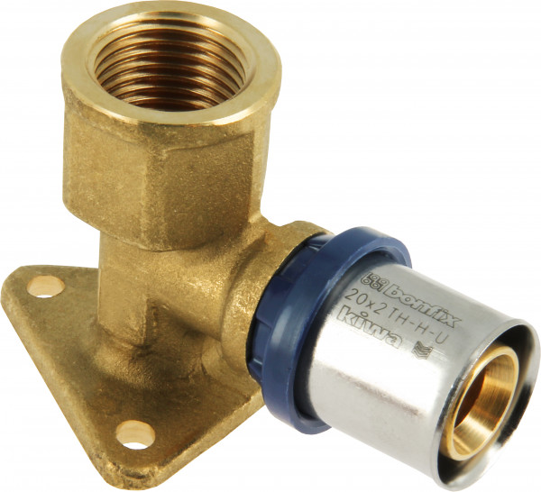 Bonfix Perskoppeling - 1x Alu-pers 1x Filetage femelle - Muurplaatkoppeling - 3/4” x 20 Hoogte = 47 mm