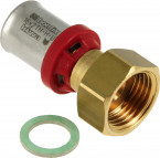 Uponor S-Press Plus schroef coude 90° - Geberit - filetage femelle x pers - 1/2" x 16mm - Smart Aqua - laiton - Kiwa