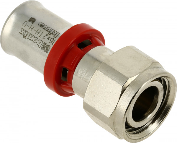 Bonfix Perskoppeling - 2x Alu-pers 1x Euroconus - 2-delige raccord vertind - 1/2” x 16mm