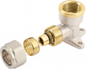 Bonfix - Alu-Knelfitting - Rechte koppeling - 2 x alu-knel - 20mm x 20mm