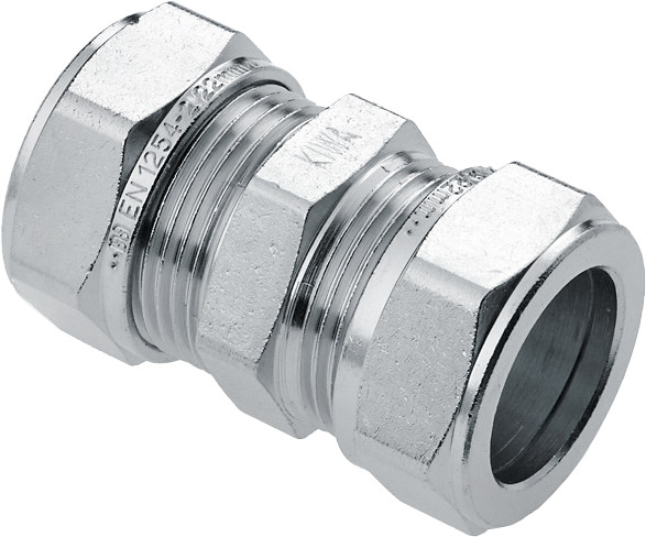 Bonfix raccord à sertir - Droit raccord - 22x22mm - Vertint Laiton