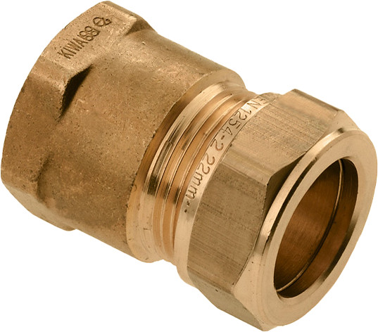 Bonfix raccord à sertir - Bague filetée - 1/4” x 8mm - Laiton