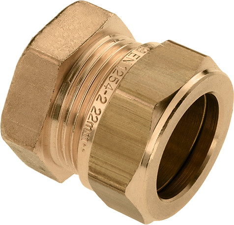 Bonfix raccord à sertir - Eindkoppeling - 35mm - Laiton
