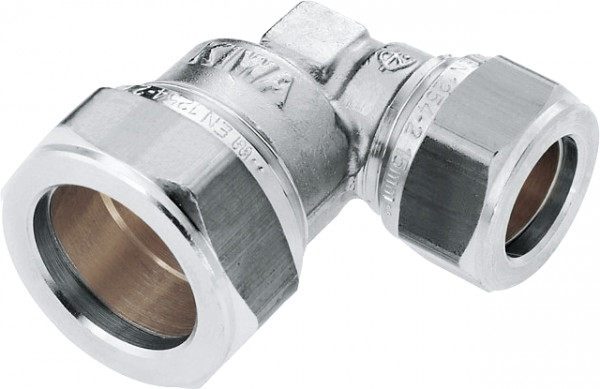 Bonfix raccord à sertir - Verloopknie - 22mm x 15mm - Vertint Laiton