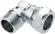 Bonfix compression fitting - Straight reducing coupling - 28mm x 22mm - Tinned Brass