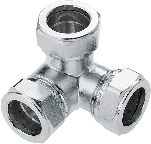 Bonfix raccord à sertir - Hoek T-raccord - Vertint Laiton