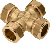 Bonfix knelkoppeling - knie - buitendraad - 3/4” x 22mm - Messing