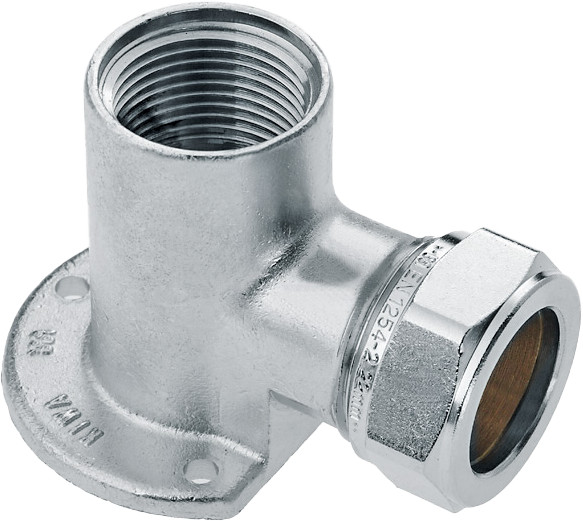 Bonfix raccord à sertir - Muurplaat - filetage femelle - 3/4” x 22mm - Vertint Laiton