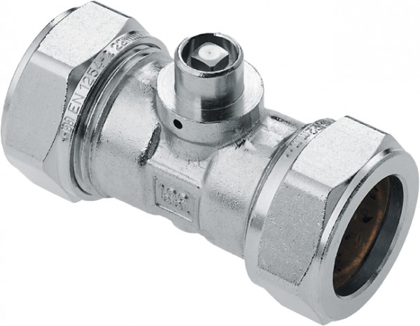 Bonfix raccord à sertir - Droit raccord avec ontluchter - 15mm x 15mm - Vertint Laiton