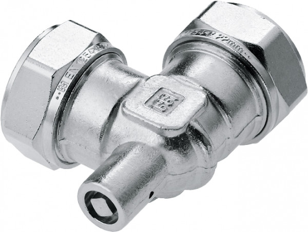 Bonfix raccord à sertir - Raccord coudé avec ontluchter - 15mm x 15mm - Vertint Laiton