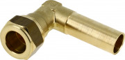 Bonfix knelkoppeling - knie - buitendraad - 3/4” x 22mm - Messing