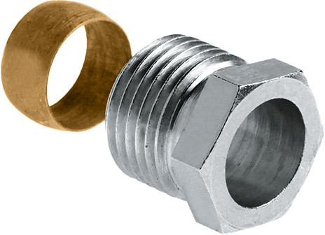Bonfix knelkoppeling - Knelset type Danfoss - 1/2" x 15mm - Messing