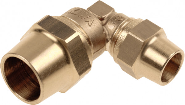 Raccord à sertir BELGAS - Verloopknie - 28 x 22mm - 2x knel