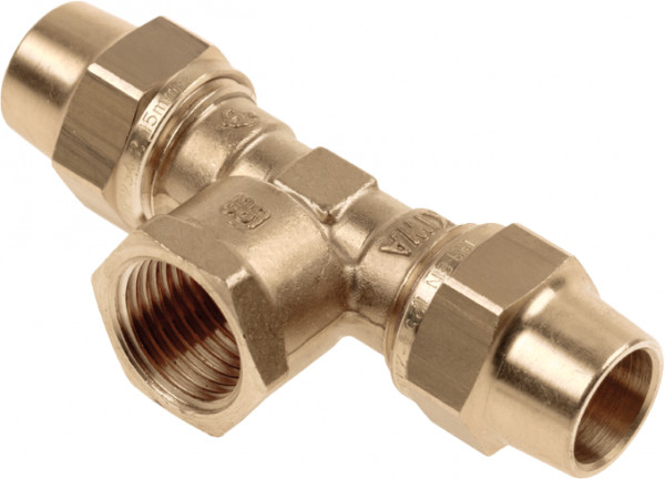 Raccord à sertir BELGAS - T-raccord - Filetage femelle - 22 x 1/2” x 22mm - 2x knel 1x filetage femelle