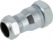 Raccord à compression en acier galvanisé Bonfix - Raccord en T - Conique 109 - 3 x compression - 22 mm x 15 mm x 15 mm