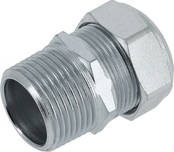 Bonfix Staalverzinkte raccord à sertir - Embout pointu 106 - filetage mâle x knel - 1” x 35mm