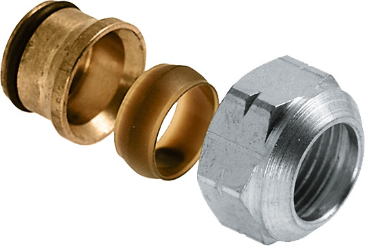 Bonfix Staalverzinkte raccord à sertir - Aansluitset koper/acier 209 - 15mm