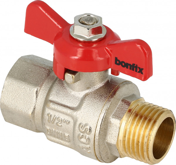 Bonfix robinet à boisseau sphérique vlinder 3/4” Bu x Bi