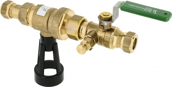 Bonfix terugstroombeveiliging met aftapgelegenheid CA 2096 - 22mm