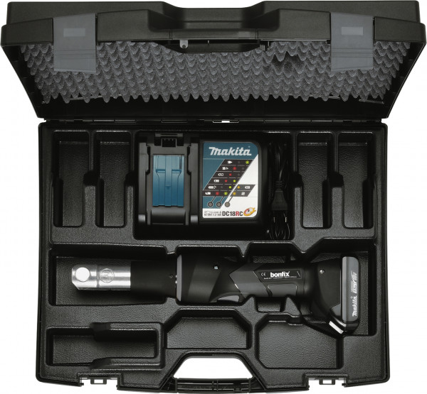 Bonfix/Makita - Persmachine - Mini-Accu - 18V - 1,5Ah - 15kN - Machine & Accu & Lader in koffer - Comfort
