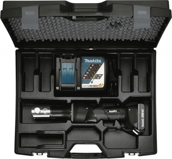 Bonfix/Makita - Persmachine - Mini-Accu - 18V - 1,5Ah - 19kN - Machine & Accu & Lader in koffer - Comfort