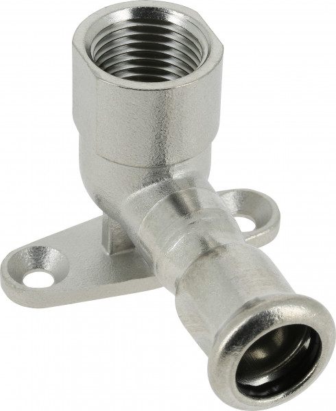 Bonfix Raccord à presse Inox 316L Muurplaat 1/2 x 15 - lange filetage femelle (G) x press - (m-profiel)