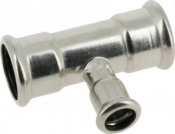 Bonfix Raccord à presse Inox 316L T-raccord - réducteur 76,1 x 54 x 76,1 - 3 x press - (m-profiel)