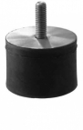 Cilindrische Trillingsdemper Type D 8 x 8 - 55 Shore M4x10