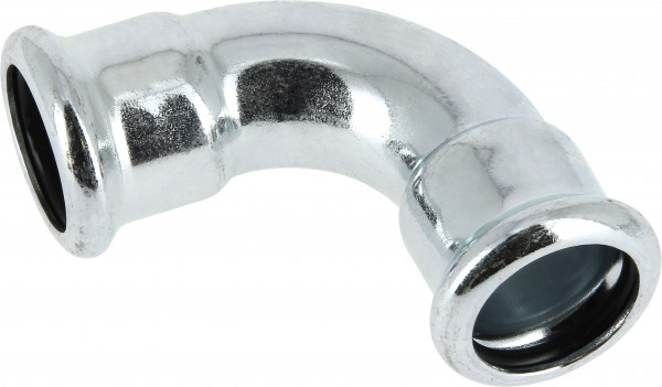 Bonfix Raccord à presse acier zingué CV Coude 90° 76,1 x 76,1 - 2 x press - (m-profiel)