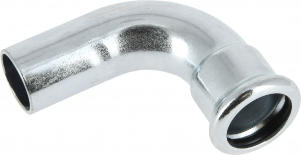 Bonfix Pressfitting staalverzinkt CV Insteekbocht 90° Ø35 x 35 - insteek x press - (m-profiel)