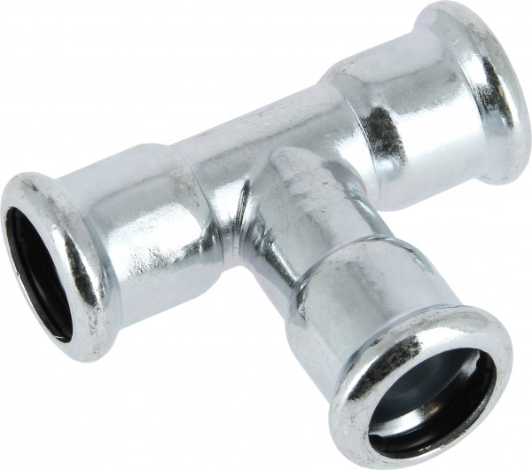 Bonfix Raccord à presse acier zingué CV T-raccord 108 x 108 x 108 - 3 x press - (m-profiel)