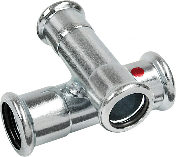 Bonfix Raccord à presse acier zingué CV Passeerkruisstuk 22 x 18 x 22 x 18 - 4 x press - (m-profiel)